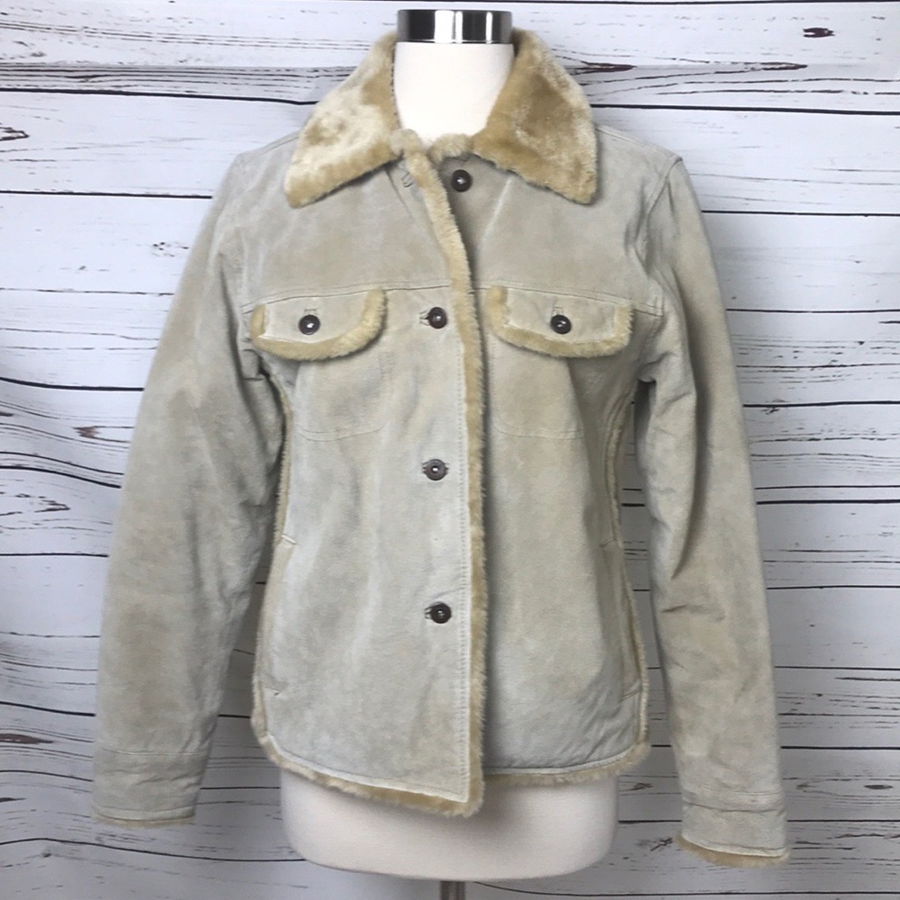 Tilt Leather Jacket Coat with Fur Collar C…